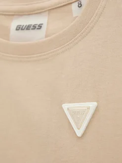 Guess T-Shirt J6YI42 K5197 Beżowy Regular Fit