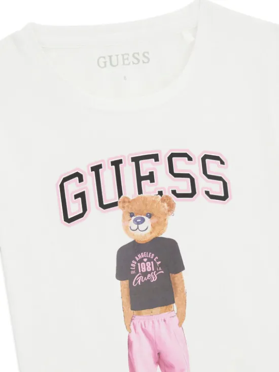 Guess T-Shirt J6YI08 K3710 Biały Regular Fit