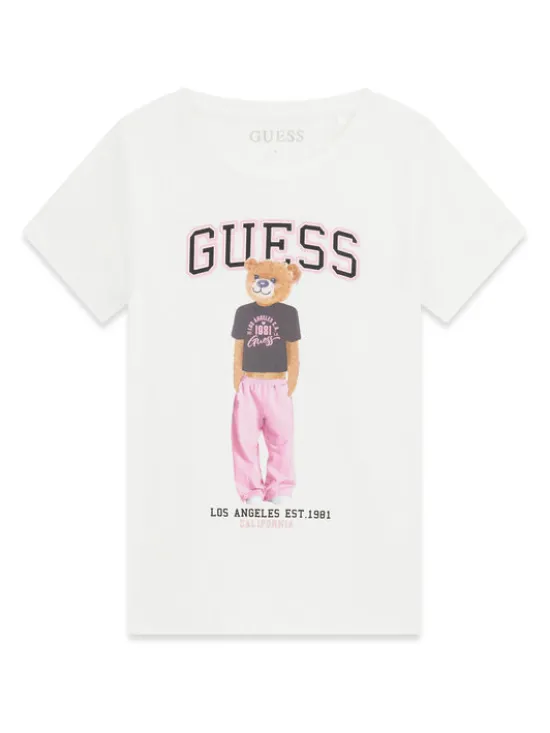 Guess T-Shirt J6YI08 K3710 Biały Regular Fit