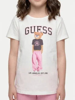 Guess T-Shirt J6YI08 K3710 Biały Regular Fit