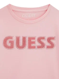 Guess T-Shirt J6YI12 2K4421 Różowy Regular Fit