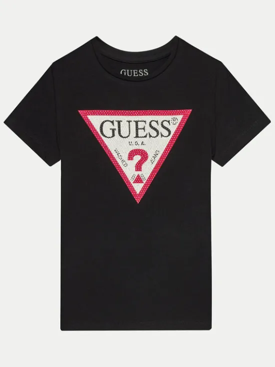 Guess T-Shirt J2YI51 K6YW1 Czarny Regular Fit