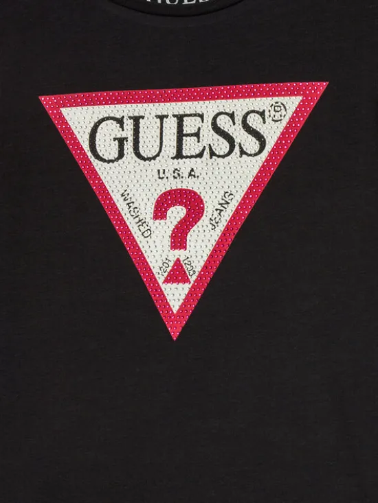 Guess T-Shirt J2YI51 K6YW1 Czarny Regular Fit