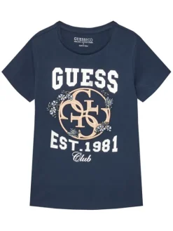 Guess T-Shirt J5YI25 K6YW4 Granatowy Regular Fit