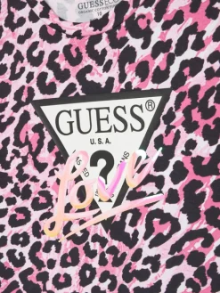 Guess T-Shirt J5YI07 K6YW4 Różowy Regular Fit
