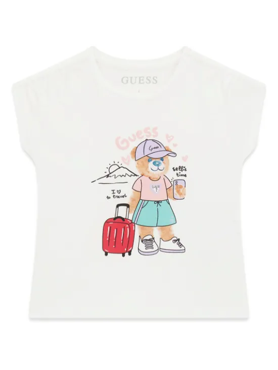Guess T-Shirt K6GI18 K6YW4 Biały Regular Fit