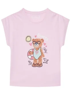 Guess T-Shirt K6GI18 K6YW4 Różowy Regular Fit