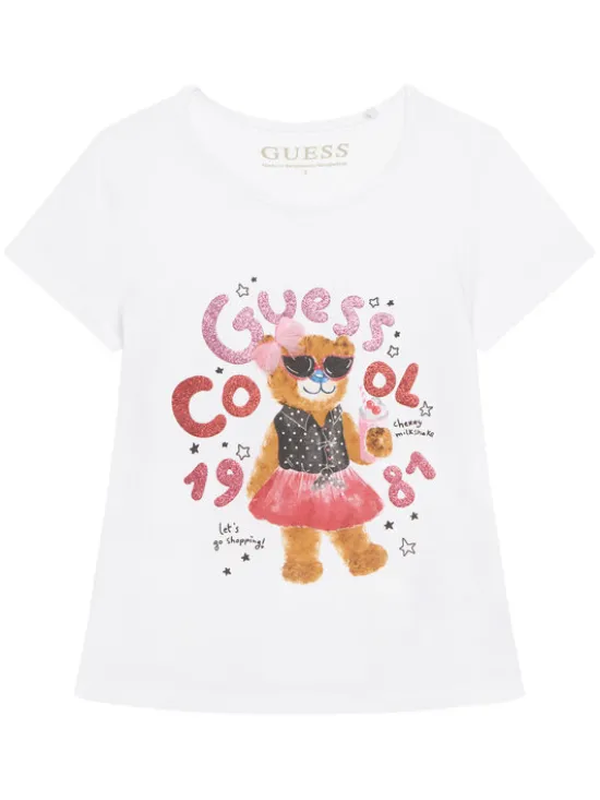 Guess T-Shirt K6RI03 K6YW4 Biały Regular Fit
