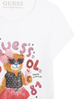 Guess T-Shirt K6RI03 K6YW4 Biały Regular Fit
