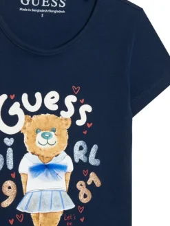 Guess T-Shirt K6RI03 K6YW4 Granatowy Regular Fit