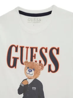Guess T-Shirt L6GI09 K8HM4 Biały Regular Fit