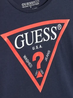 Guess T-Shirt L73I55 K8HM0 Niebieski Regular Fit