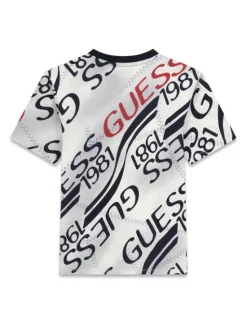 Guess T-Shirt L6RI04 K8HM4 Biały Oversize