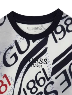 Guess T-Shirt L6RI04 K8HM4 Biały Oversize