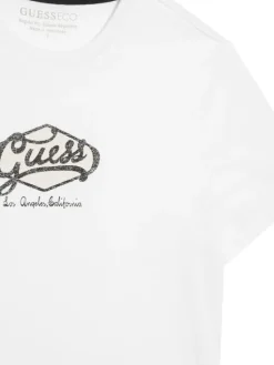 Guess T-Shirt L6RI02 K8HM4 Biały Regular Fit