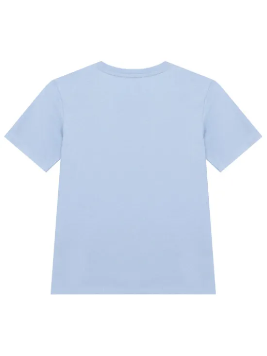 Guess T-Shirt L6RI11 K8HM4 Błękitny Regular Fit