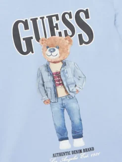 Guess T-Shirt L6RI11 K8HM4 Błękitny Regular Fit