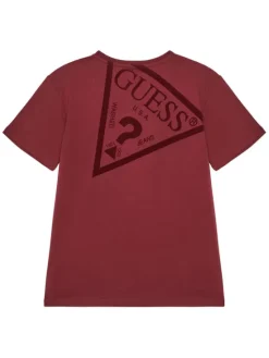 Guess T-Shirt L5YI39 K8HM4 Bordowy Regular Fit