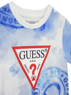 Guess T-Shirt N6GI02 K8HM4 Niebieski Regular Fit
