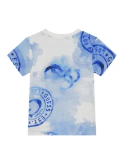 Guess T-Shirt N6GI02 K8HM4 Niebieski Regular Fit