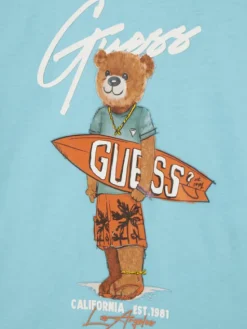 Guess T-Shirt N6GI04 K8HM4 Niebieski Regular Fit