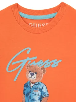 Guess T-Shirt N6GI04 K8HM4 Pomarańczowy Regular Fit