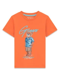 Guess T-Shirt N6GI04 K8HM4 Pomarańczowy Regular Fit