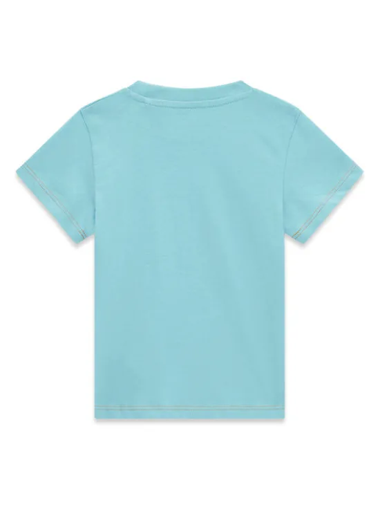 Guess T-Shirt N6GI10 K8HM4 Turkusowy Regular Fit
