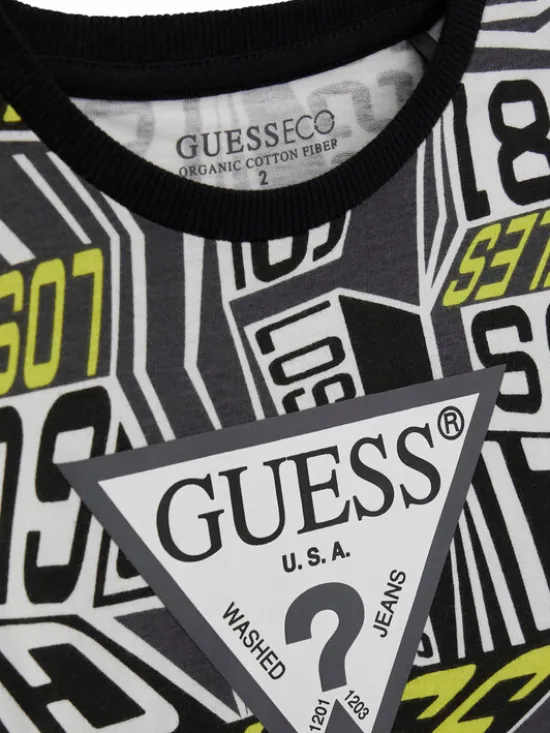 Guess T-Shirt N6RI04 K8HM4 Kolorowy Regular Fit