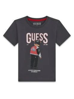 Guess T-Shirt N6RI05 K8HM4 Szary Regular Fit