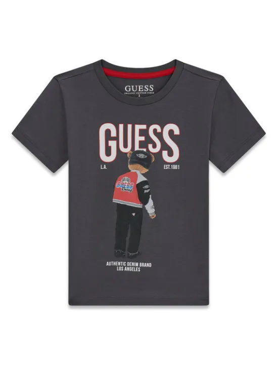 Guess T-Shirt N6RI05 K8HM4 Szary Regular Fit