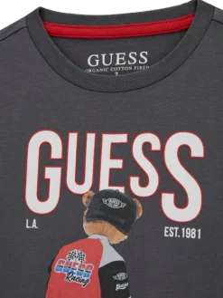 Guess T-Shirt N6RI05 K8HM4 Szary Regular Fit