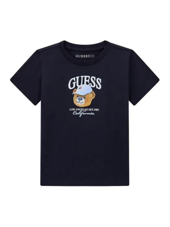 Guess T-Shirt N6YI13 K3801 Granatowy Regular Fit