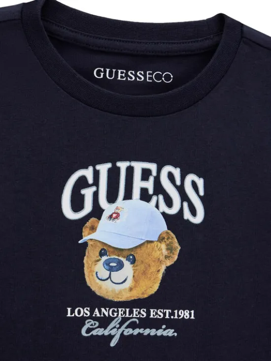 Guess T-Shirt N6YI13 K3801 Granatowy Regular Fit