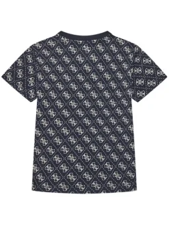 Guess T-Shirt N5YI04 K8HM4 Granatowy Regular Fit