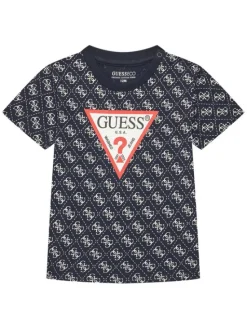 Guess T-Shirt N5YI04 K8HM4 Granatowy Regular Fit