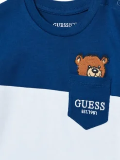 Guess T-Shirt N5YI11 K8HM4 Niebieski Regular Fit