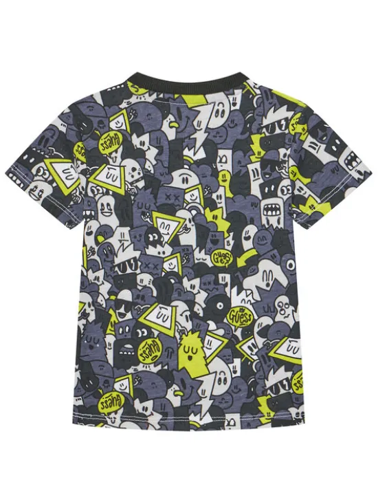 Guess T-Shirt N5YI04 K8HM4 Szary Regular Fit