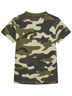 Guess T-Shirt N5YI04 K8HM4 Zielony Regular Fit