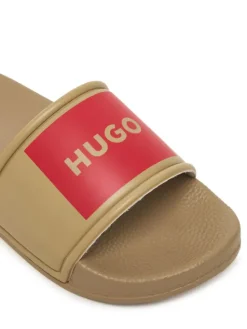 HUGO Klapki G01179 M Beżowy