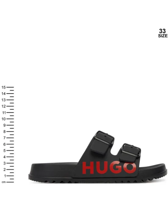 HUGO Klapki G01193 M Czarny