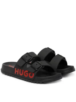 HUGO Klapki G01193 M Czarny