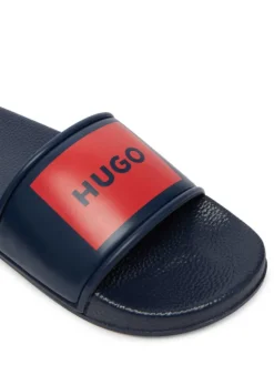 HUGO Klapki G01179 S Granatowy