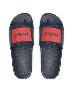 HUGO Klapki G01179 S Granatowy