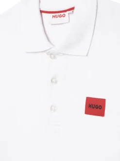 HUGO Polo G01186 S Biały Regular Fit