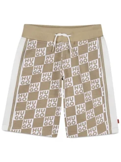 HUGO Szorty sportowe G00999 D Beżowy Regular Fit