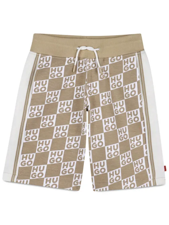 HUGO Szorty sportowe G00999 D Beżowy Regular Fit