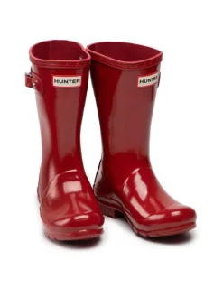 Hunter Kalosze Original Kids Gloss JFT6000RGL Czerwony