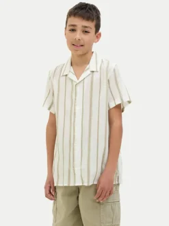Jack & Jones Junior Koszula Luke 12277304 Biały Relaxed Fit