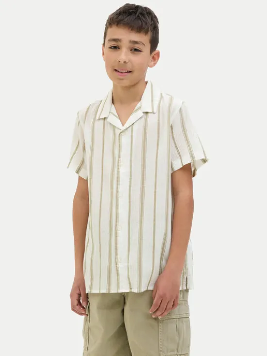 Jack & Jones Junior Koszula Luke 12277304 Biały Relaxed Fit